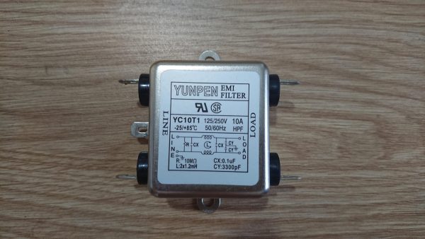 Bộ lộc nhiễu nguồn điện EMI-FILTER Pegasus R-27-YK10T1/125/250V