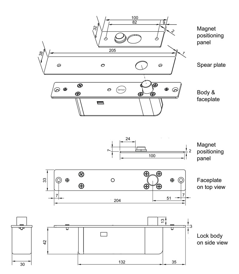 Khóa cửa điện tử chốt thả điều khiển từ xa bằng remote Pegasus DA-64RAD - Ảnh 4