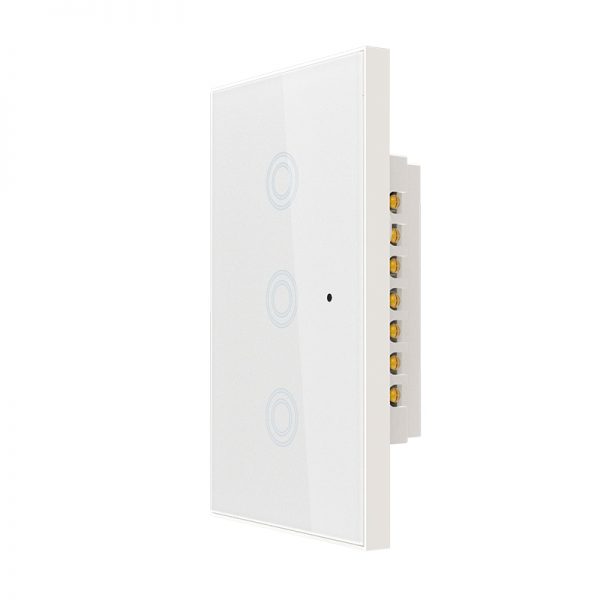 Công tắc cảm ứng âm tường Wifi thông minh Tuya hình chữ nhật 3 nút NAS-SC02W-3 - Hình ảnh 2