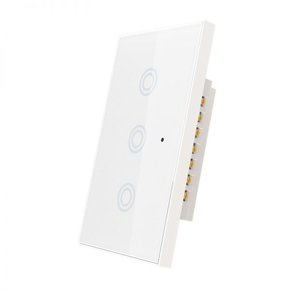 Công tắc cảm ứng âm tường Wifi thông minh Tuya hình chữ nhật 3 nút NAS-SC02W-3 - Hình ảnh 4