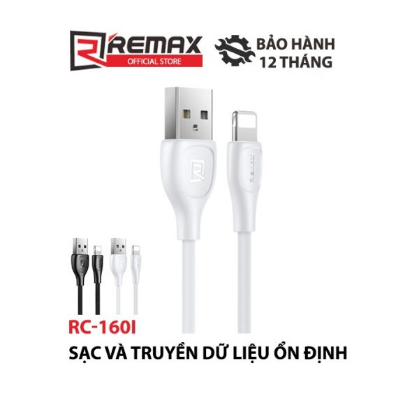 Cáp sạc điện thoại Lesu Pro Remax RC-160i cổng Lightning max 2.1A - Hình ảnh 2