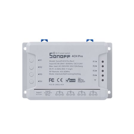 Sonoff 4CH Pro R2 - Công tắc WiFi RF 4 cổng