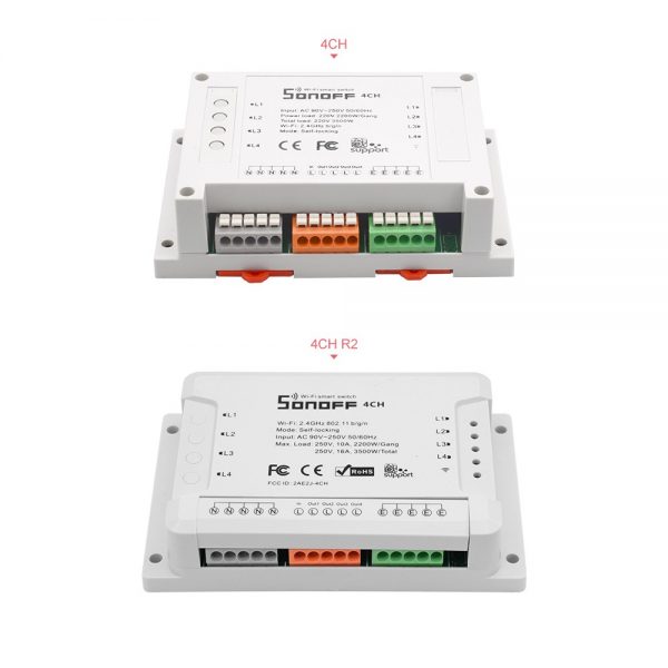 Sonoff 4CH - Công tắc WiFi thông minh 4 cổng