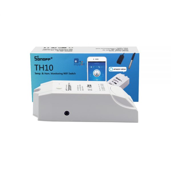 Sonoff TH16 - Công tắc thông minh điều khiển từ xa qua Wifi tích hợp cảm biến nhiệt độ, độ ẩm