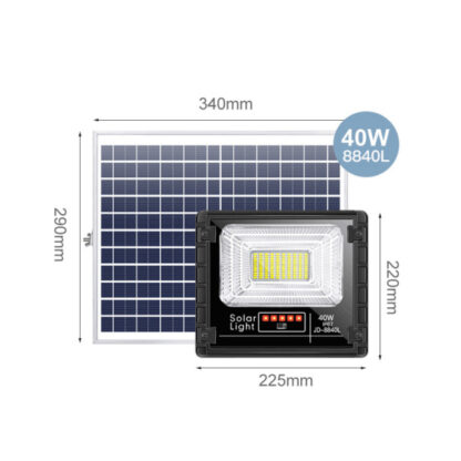 Đèn pha LED năng lượng mặt trời JD-8840L (40W) - Hình ảnh 2