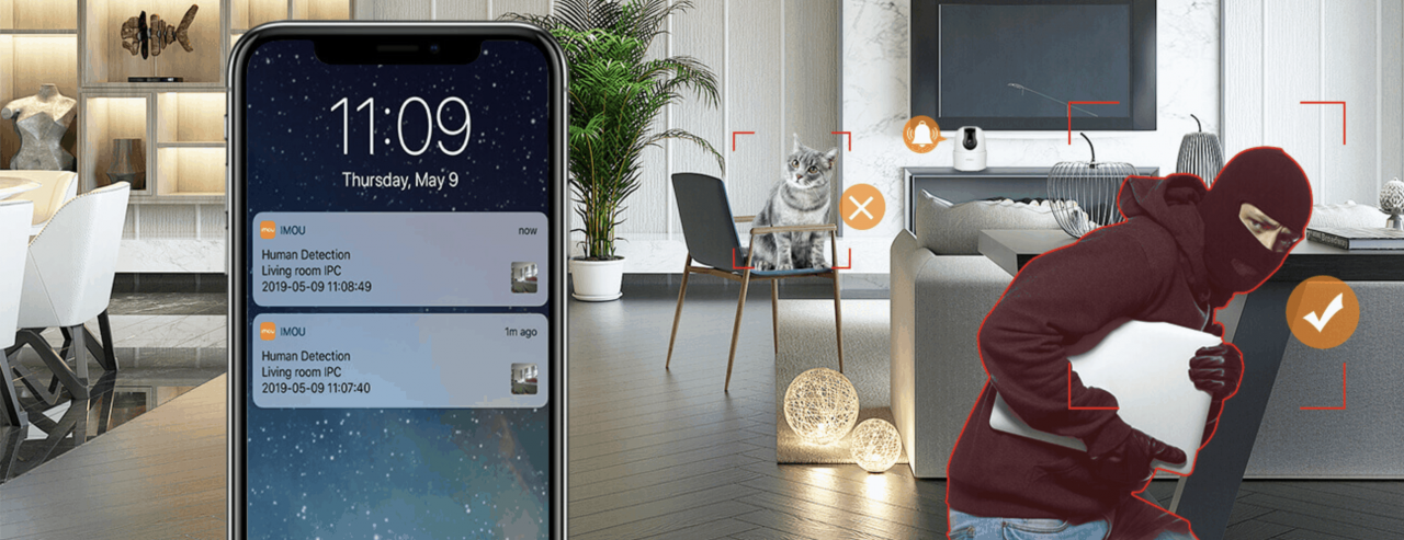 Camera Wifi trong nhà Imou Ranger 2C 4MP - Phát hiện người