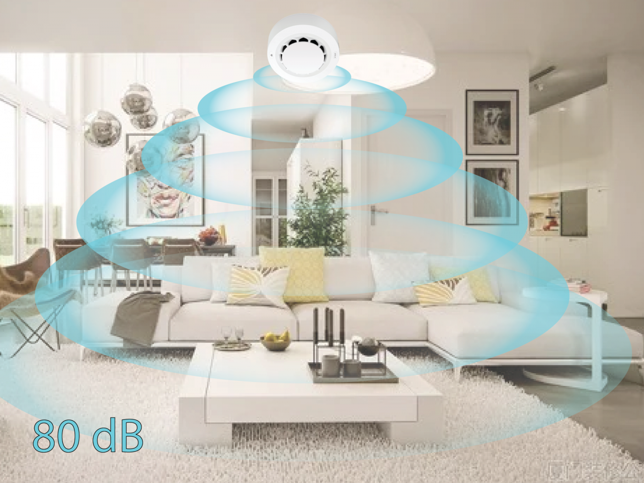 Đầu Báo Khói Báo Động An Ninh Wifi Tuya WK1