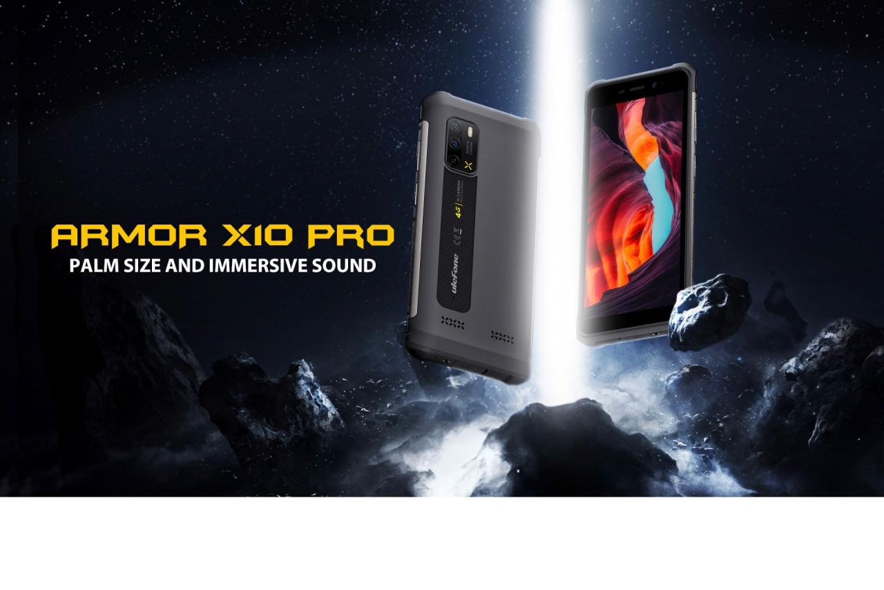 Điện thoại siêu bền Ulefone Armor X10 PRO - Ram 4GB - Rom 64GB - CHỐNG NƯỚC - PIN 5.180MAH - Và Loa HiFi Kép 100dB
